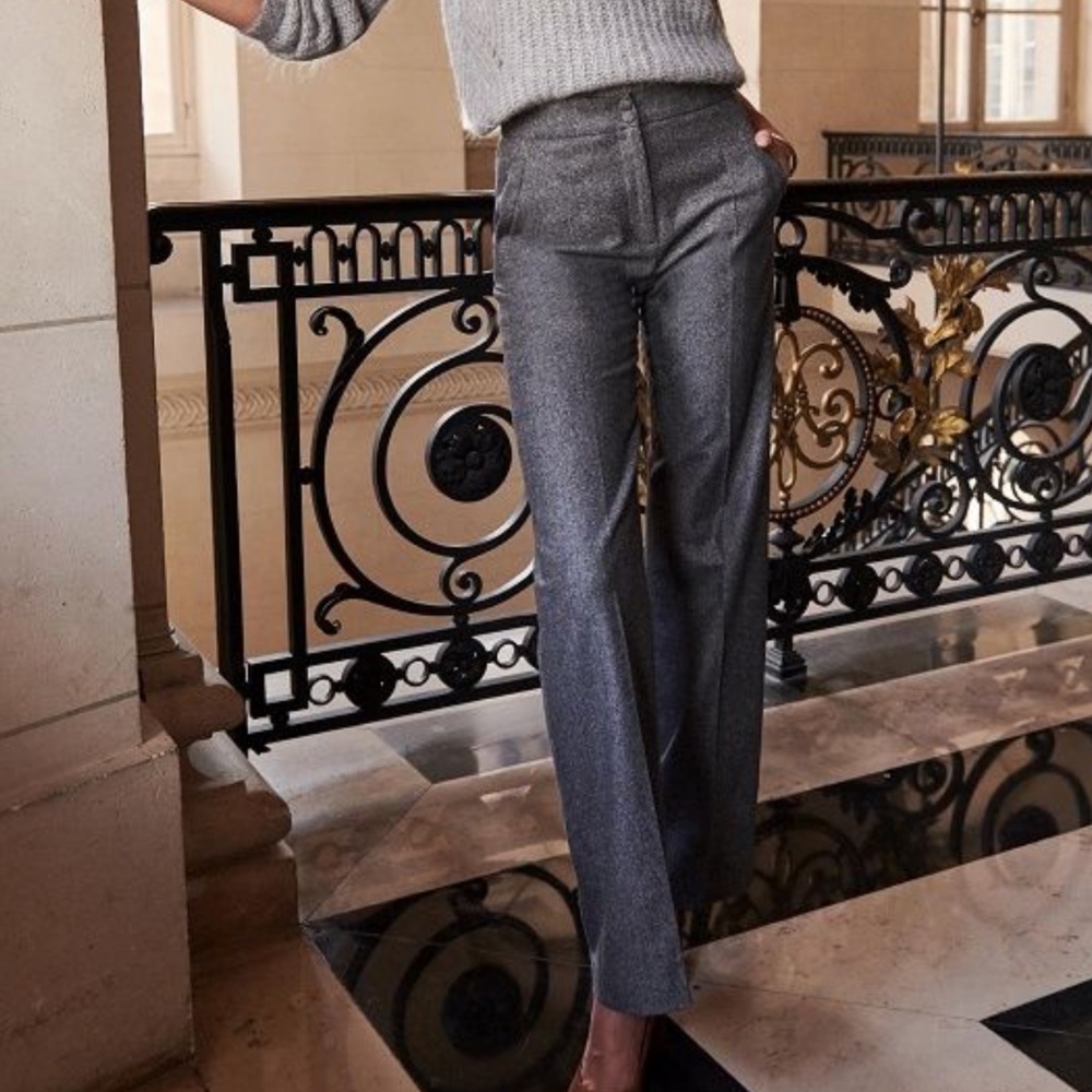 NWT Sézane Martin Herringbone Gray 2